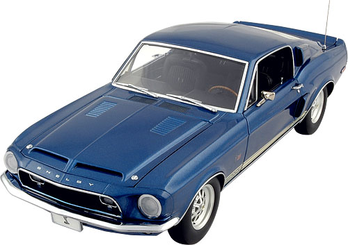 1968 Ford Mustang Shelby GT-500KR - Acapulco Blue (Lane Exact Detail) 1/18