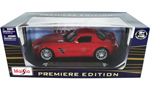 AMG Mercedes-Benz SLS Gullwing - Red (Maisto) 1/18